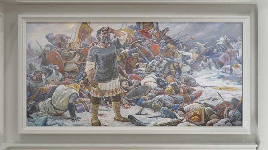 «Доколе, Господи?» («Ледовое побоище»), художник Сергей Рубцов